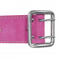 Cinturón reforzado G2 de 5 cm de cuero ROSA
