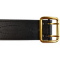 G1 Vyö 5 cm leveä aitoa nahkaa kaksipiikkinen palveluvyö musta VlaMiTex G1 Vyö 5 cm leveä aitoa nahkaa kaksipiikkinen palveluvyö musta VlaMiTex