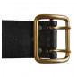 G1 Ceinture 5 cm de large en cuir véritable à double ardillon noir VlaMiTex G1 Ceinture 5 cm de large en cuir véritable à double ardillon noir VlaMiTex
