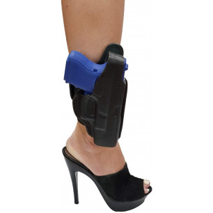 B00 Leather Ankle Holster for Glock 26/27/28/29/30/33/36/39 VlaMiTex