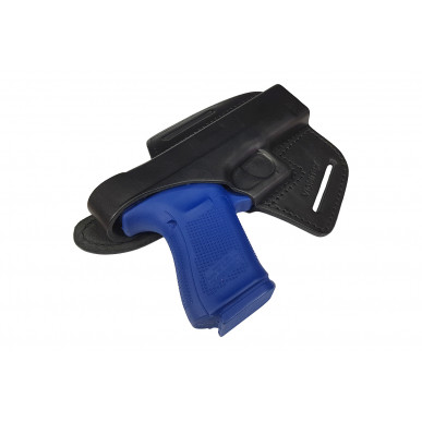 Glock 19 के लिए चमड़े का होल्स्टर OWB – दाएं हाथ के लिए बटन के साथ