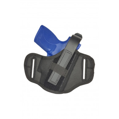 AK02 Nylon Holster für Smith and Wesson MP40 Compact schwarz 5-56.de – von vorne