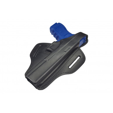 Funda de cuero para Glock 34 OWB – Diestro con botón de presión