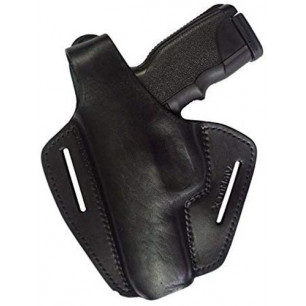 B2Li 真皮槍套 適用 Steyr S-A1 黑色 VlaMiTex – 正面