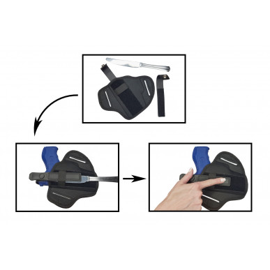 Coldre de Nylon Econômico Walther PPQ – Modelo de 5 Polegadas para Transporte Seguro e Estável