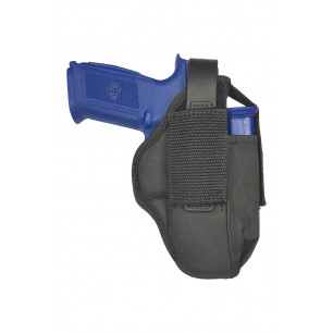 AK05 通用腰掛槍套 適用 FN FNS 5吋槍管 附彈匣架 5-56.de – 正面
