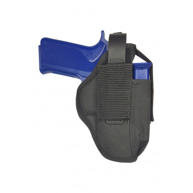 AK05 Universal Gürel Holster für Smith and Wesson 4506 mit Mag Halter 5-56.de – von vorne