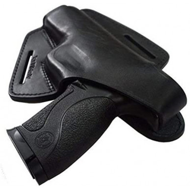 Kožené pouzdro OWB pro Smith & Wesson M&P9 – vhodné pro leváky
