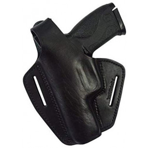 B2Li Leather Holster for Smith & Wesson M&P40 Black Left-Handed – front view