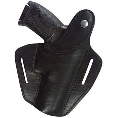 B2Li kožené pouzdro pro pistole Smith & Wesson M&P40 černé pro leváky – pohled z boku