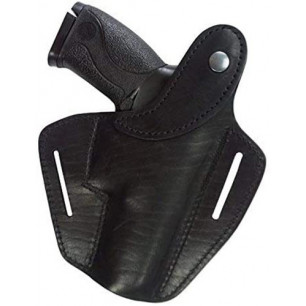 B2Li Holster en cuir pour Röhm RG96 noir pour gauchers – vue de face