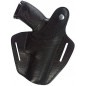 B2Li Leder Holster für Röhm RG96 schwarz für Linkshänder – von vorne