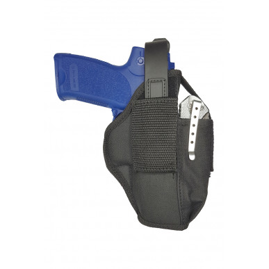 Holster with Magazine Pouch Röhm RG96 – DDurable Nylon Holster with Magazine Pouch for Blank Firing Pistols