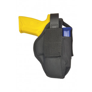 AK05 通用槍套 適用 Ruger Security 9 附彈匣架 黑色 5-56.de – 正面