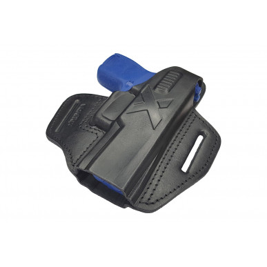 Funda de cuero para Sig Sauer P320 Subcompact OWB - Diestros con botón de presión