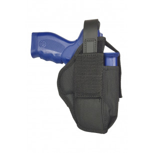 AK05 通用槍套 適用 Taurus PT24 附彈匣架 黑色 5-56.de – 正面