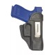 IWB 3 Fondina in pelle per Glock 19 23 25 32 38 44 45 nero VlaMiTex