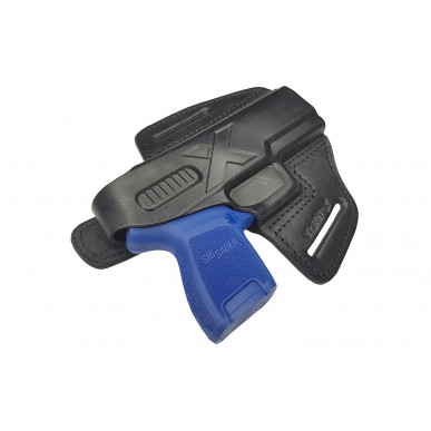 Funda de cuero para Sig Sauer P320 Subcompact OWB - Diestros con botón de presión