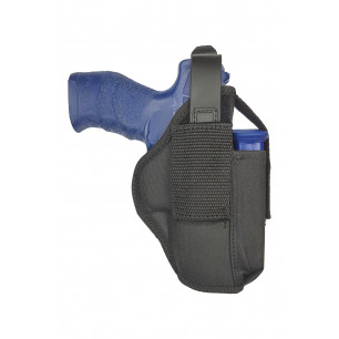 AK05 通用槍套 適用 Walther PPX 附彈匣架 黑色 5-56.de – 正面