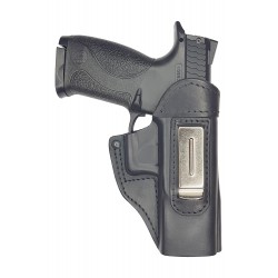 IWB 4 Leather Holster for Smith & Wesson M&P40 black VlaMiTex