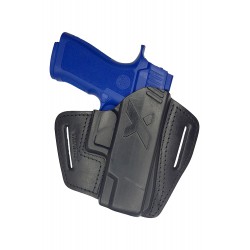U16 Fondina da cintura per pistola Sig Sauer P320 Carry in pelle nero VlaMiTex