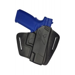 U16 Pistolera de cuero para SPRINGFIELD XD9 negro VlaMiTex