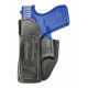 IWB 2 Fondina in pelle per Glock 43 nero VlaMiTex