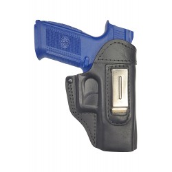 IWB 3 Leather Holster for FN FNS-9 black VlaMiTex