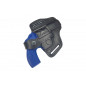 R2 Leather Revolver Holster for Smith & Wesson 38 Barrel 3 Inch Black VlaMiTex