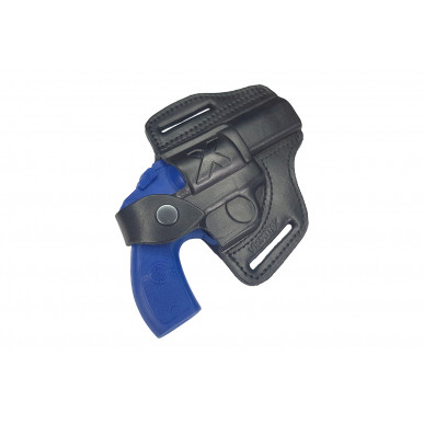 R2 Leather Revolver Holster for Smith & Wesson 38 Barrel 3 Inch Black VlaMiTex
