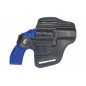 R2 Leather Revolver Holster for Smith & Wesson 38 Barrel 3 Inch Black VlaMiTex