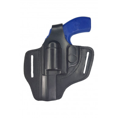 R2 Leather Revolver Holster for Smith & Wesson 38 Barrel 3 Inch Black VlaMiTex