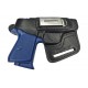 IWB 5-5 Holster en cuir pour pistolet PPK Walther PPKS, Noir, VlaMiTex