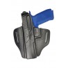 B15Li Holster en cuir pour CZ P-09, pour gaucher, Noir VlaMiTex