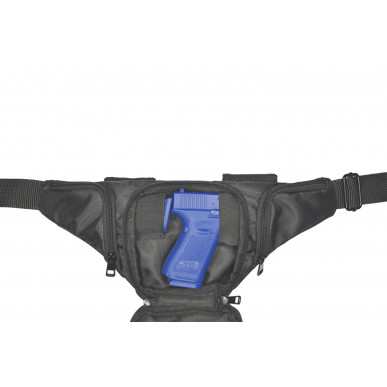 Sac banane pour port dissimulé du Taurus TH9 avec 2 porte-chargeurs