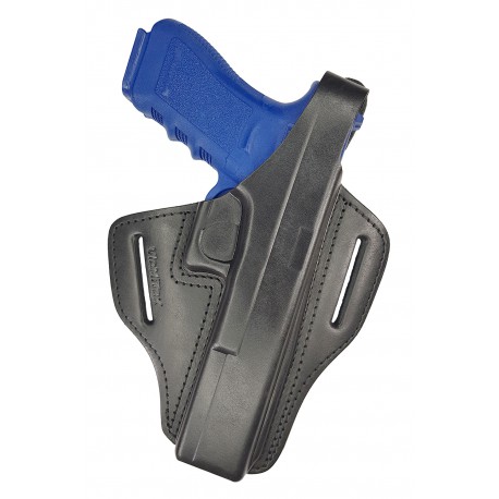 B34 Pistolera de cuero para Glock 17L negro VlaMiTex