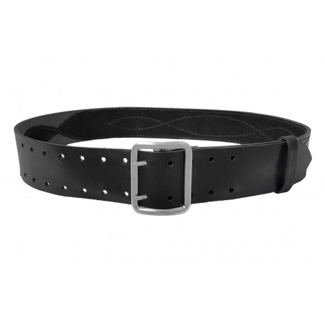 G4 Ceinture large de 5 cm avec boucle chromée Noir VlaMiTex