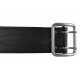 G4 Ceinture large de 5 cm avec boucle chromée Noir VlaMiTex