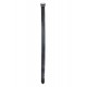 G4 Cinturón de piel de 5 cm de ancho negro cromado VlaMiTex