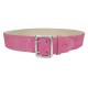 G2 Cintura in pelle larghezza 5 cm rosa VlaMiTex