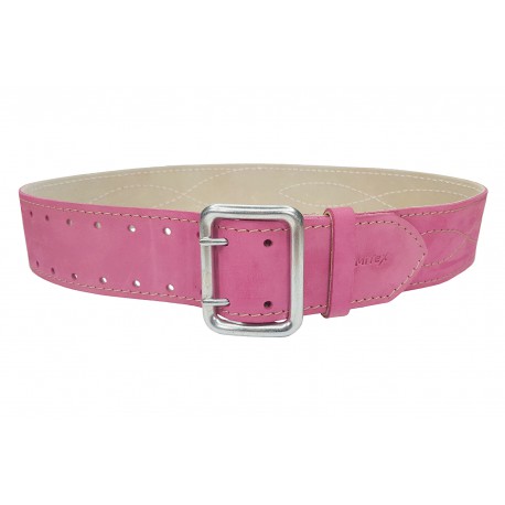 G2 Cintura in pelle larghezza 5 cm rosa VlaMiTex
