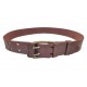 G6 Genuine leather Belt 4 cm single prong red-brown VlaMiTex