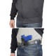 IWB 2 Leder Holster für EKOL Lady Gürtelholster schwarz VlaMiTex