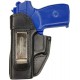 IWB 2Li Fondina in pelle per pistola Reck PK 800 nero per mancini