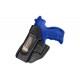 IWB 2Li Fondina in pelle per Walther P22 nero per mancini VlaMiTex