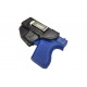 IWB 2Li Leather Holster for Glock 43, black left-handed VlaMiTex