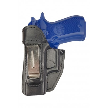 IWB 2Li Holster en cuir pour Beretta 82 Noir pour gauchers VlaMiTex